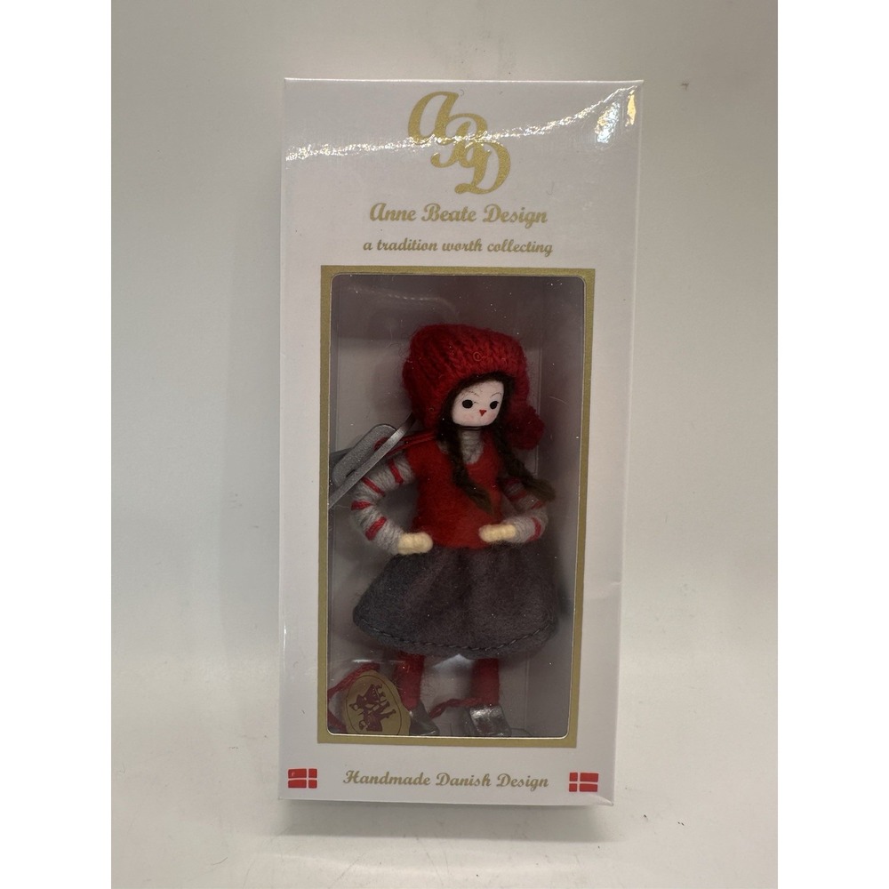Anne Beate Design Skøjtepigen 2014 Skating Girl Danish Nisse Pixie Boxed NEW